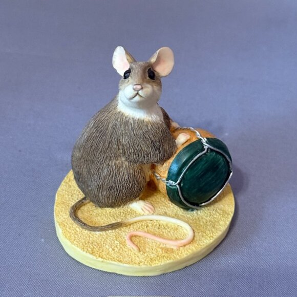Vintage Mouse Figurine After The Party Mice Munro Anthropomorphic Wine Cork Gift - Picture 2 of 4
